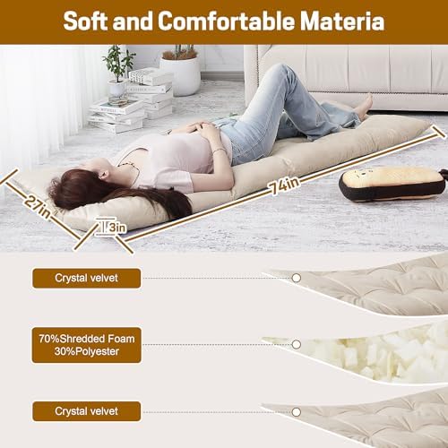 BALAPET Floor Lounger Pillow - Foldable Tufted Easy Storage