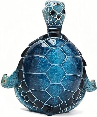 VVGIFTS Sea Turtle Yoga Decor Statue
