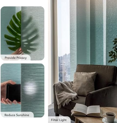 GoDear Design Vertical Blinds Adjustable Track 86 W Ocean