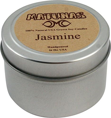 Matunas Soy Candle 3oz Jasmine Tin