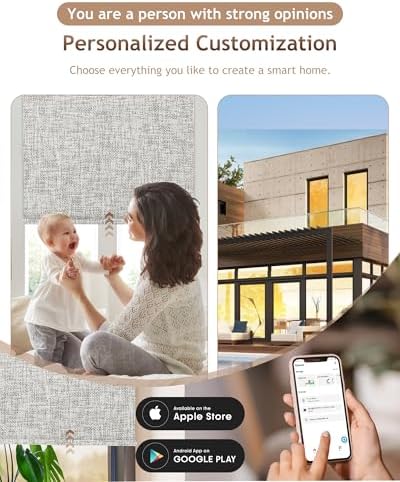 Kincmo Motorized Blinds with Remote and Smart Control