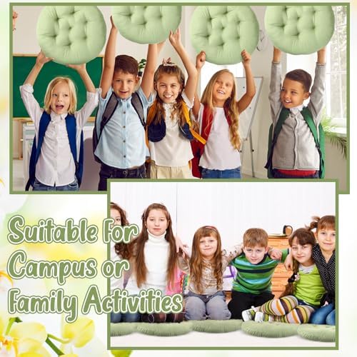 Fumete 12 Pcs Green Floor Cushions for Home and Kids 1