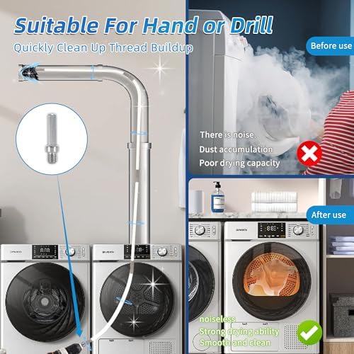 AOGYiKang 15 Feet Dryer Vent Cleaning Brush Kit