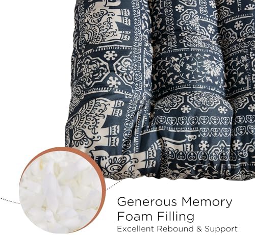 Codi Indigo Elephant Floor Pillow Set of 2 1
