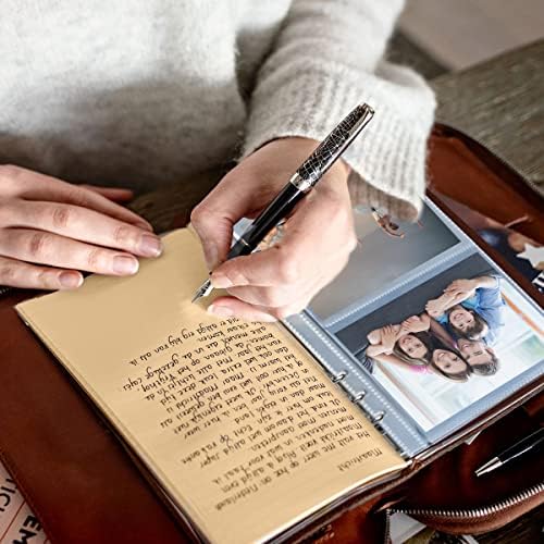 OBTAIN 4x6 Photo Album - 160 Photos Leather Cover with 30 Writable Pages