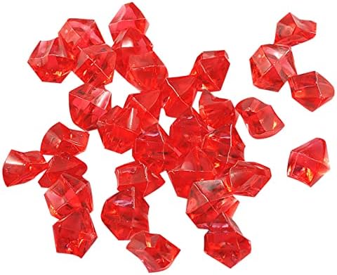 VESNIBA 50PCS Clear Acrylic Vase Decorative Stones