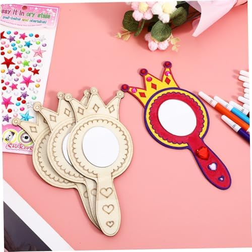 BESPORTBLE Wooden Handmade Mirrors for Kids DIY Craft Set