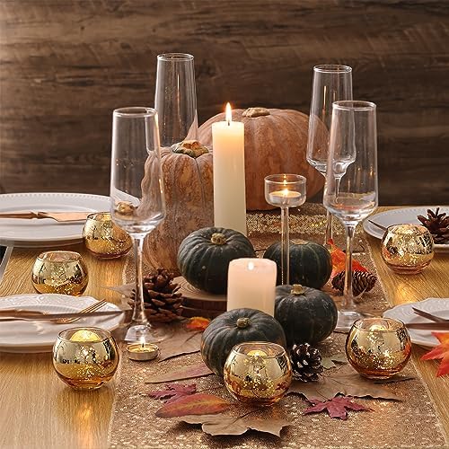 Volens 24PCS Gold Votive Candle Holders for Decor