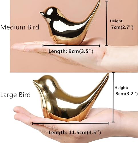 FANTESTICRYAN Golden Bird Statue Modern Home Decor