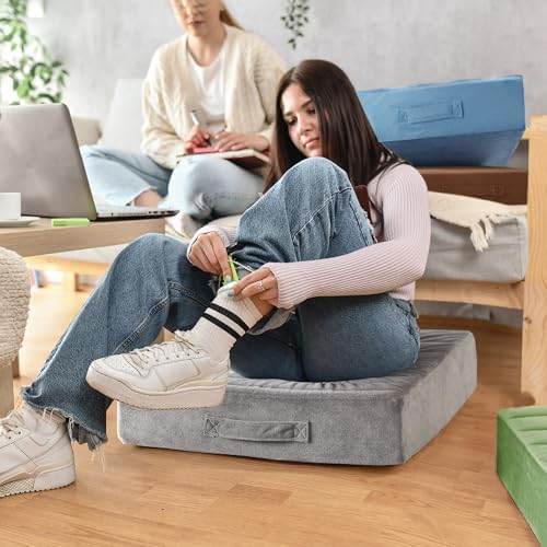 Codi 2 Pack Floor Pillow with Washable Covers