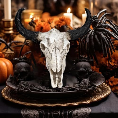 CALIDAKA Bull Skull Wall Hanging Art Sculpture