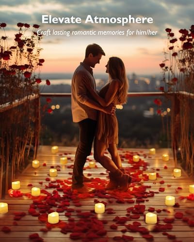 Homemory 48-Pack Flickering Flameless LED Tea Lights for Wedding Party