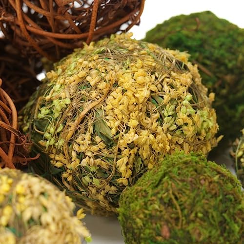 BYHER 18PCS Decorative Balls Set for Home Decor