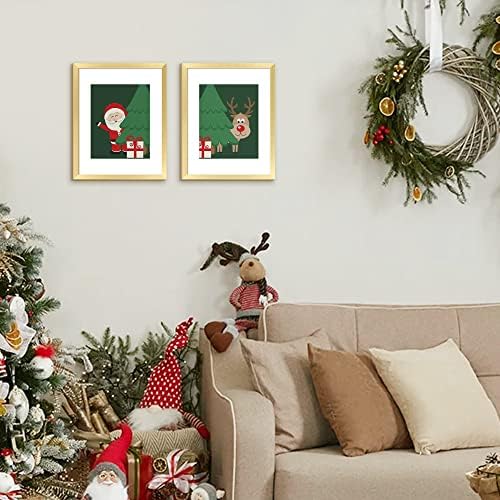 upsimples 11x14 Gold Picture Frame Set of 5