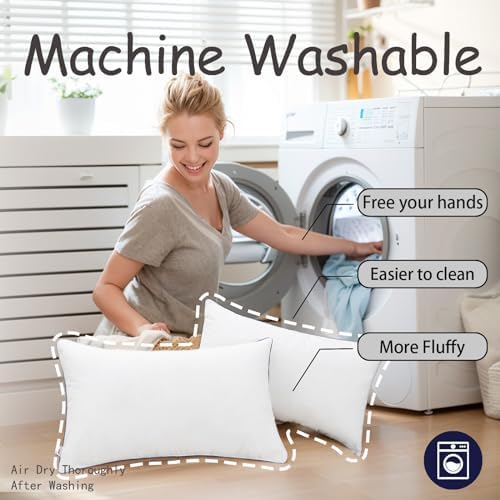 Wuuyuef 12 x 20 Pillow Insert Set of 2