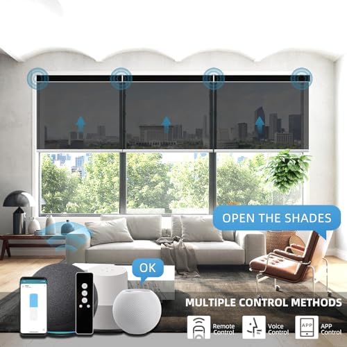 WEFFORT 5 Openness Smart Blinds with Alexa Google Assistant Compatibility
