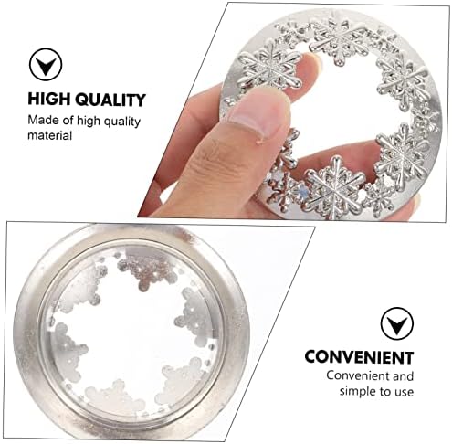 SEWACC Snowflake Candle Lid for Christmas Decor 1
