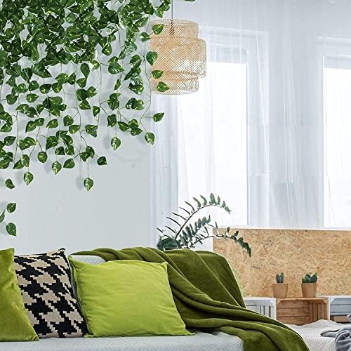 CEWOR 24 Pack Artificial Ivy Garland 168ft