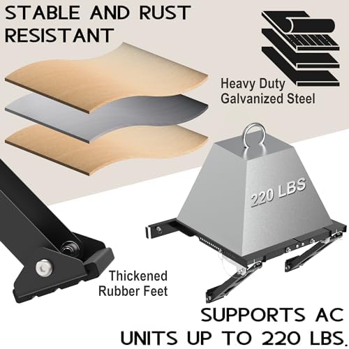 Adjustable Window AC Bracket No Drill 220 lbs