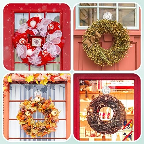 VISV Clear Wreath Hanger 22 LB Capacity 2 Pcs