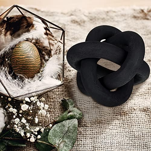 Yalikop 3 Link Wood Knot Decor - Black