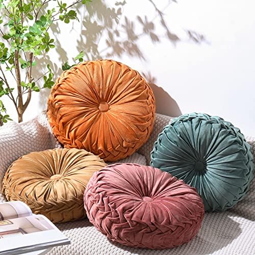 Kathfly Set of 4 Decorative Pumpkin Throw Pillows