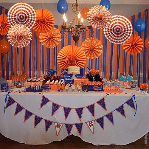 ADLKGG Party Hanging Paper Fans Set of 6