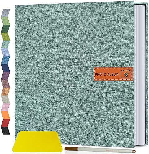 Popotop Large Self Adhesive Photo Album with Metal Pen and Plastic Board