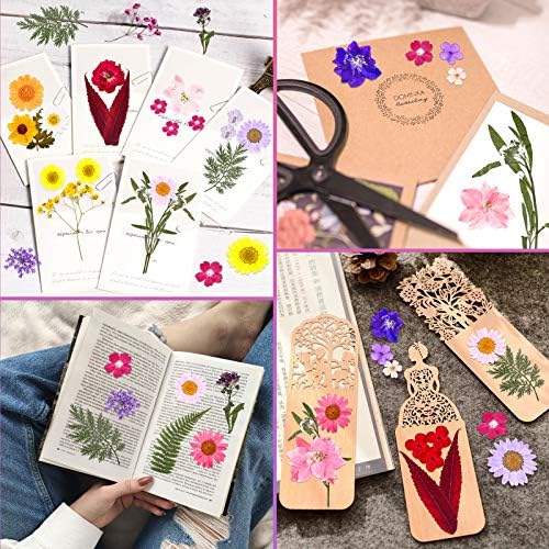 Cruzix 140 Pcs Dried Pressed Flowers Kit for Resin Art 1