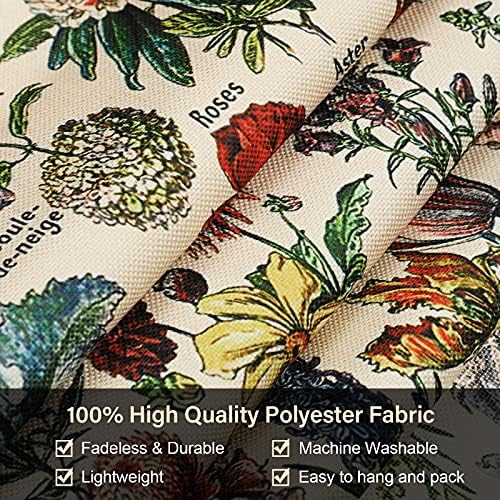 Tegeme Vintage Flower Wall Tapestry 52x13 Inch