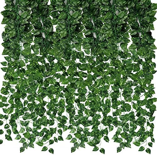 CEWOR 24 Pack Artificial Ivy Garland 168ft