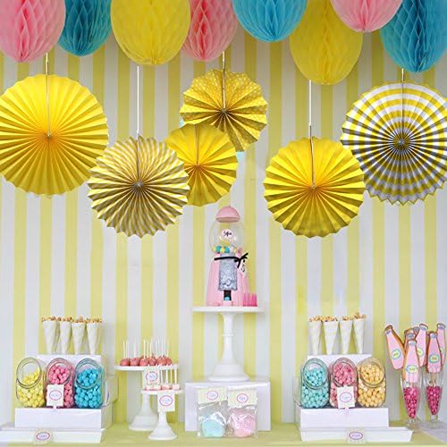 ADLKGG Decorative Folding Fans Set of 6