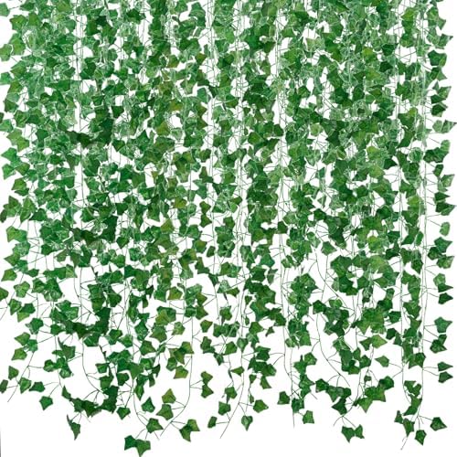 Freyalife Artificial Ivy Vines 12-Pack 84 Feet Greenery Decor