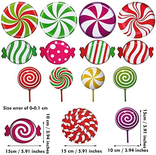 Outus 30-Piece Peppermint Candy Floor Decals Set