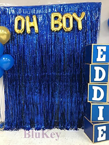 2 Pack Foil Fringe Curtains for Party Decorations